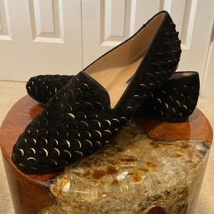 Steven by Steve Madden Black/Gold Mombi Women’s 7.5 Flats - Beautiful Condition!